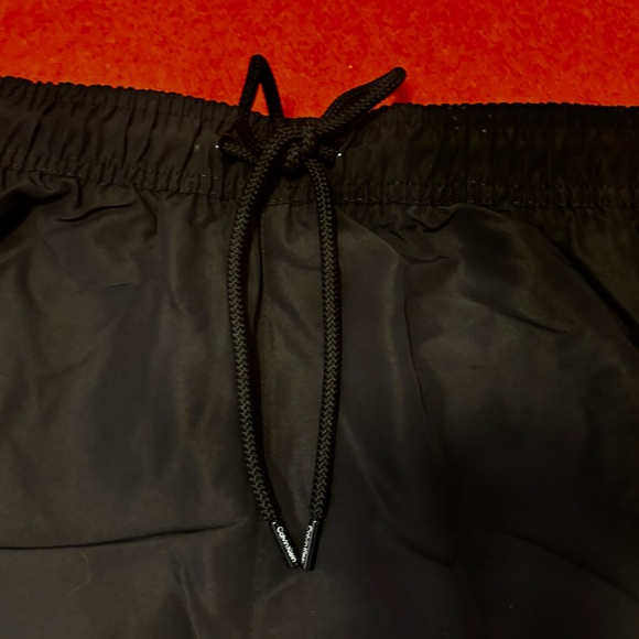 Calvin Klein black solid logo patch swim short NWT - Picture 5 of 14
